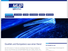Tablet Screenshot of mup-gmbh.de